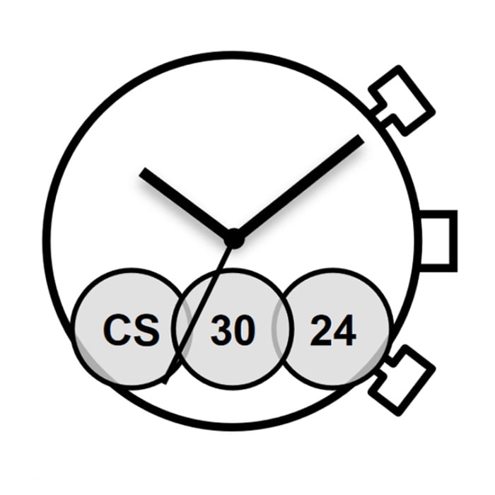 Mvt. Miyota JS50 12 1/2''' SC STOPWATCH  1