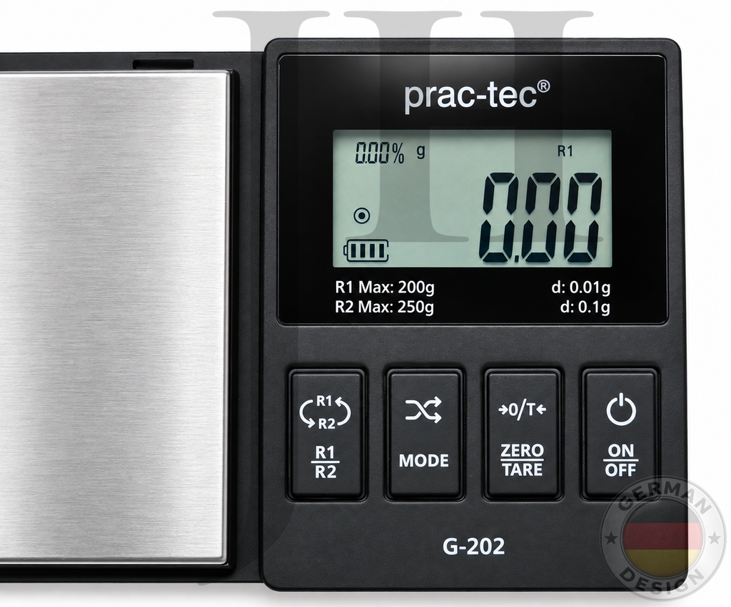 PRAC-TEC G-202 BALANZA DE 0,01 gr A 200 gr.