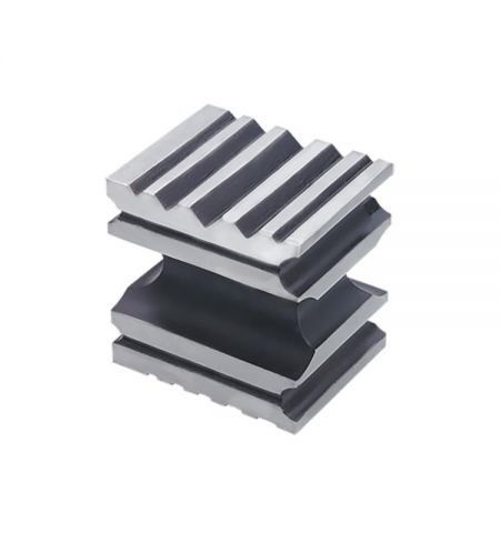 DADO DE ACERO 64X64 MM CHARNELAR (RANURAS)