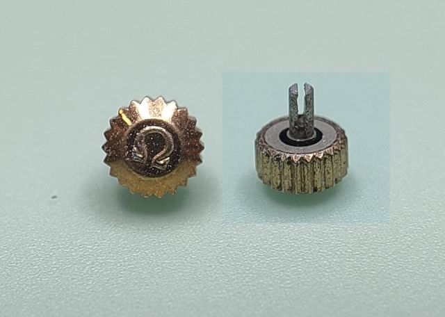 OMEGA ORIGINAL 069MD43060 PLATED CROWN BROCHE