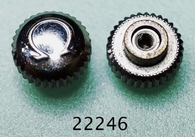 OMEGA ORIGINAL 069ST22246 CROWN STEEL PATENT