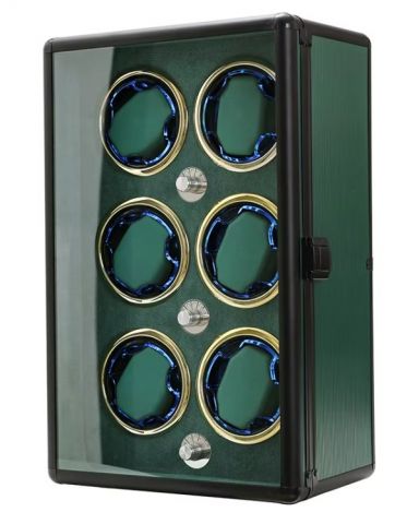 CAJA GIRATORIA / 6 RELOJES GREEN