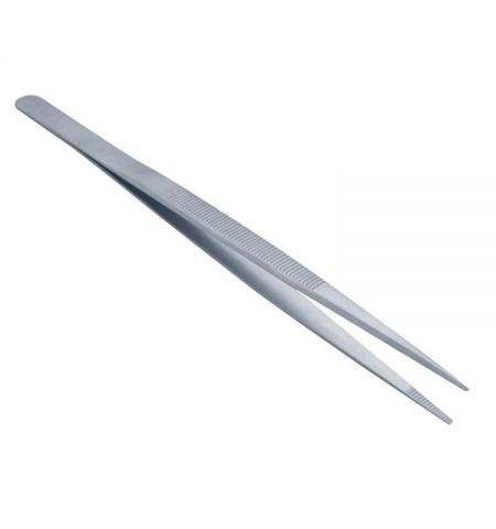 PINZAS ACERO INOX RECTAS 16 CM CON RANURAS INTERIO
