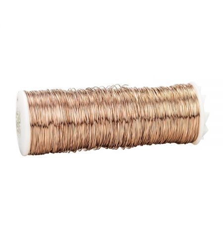 CARRETE 500 GRS. HILO COBRE 0,5 MM.