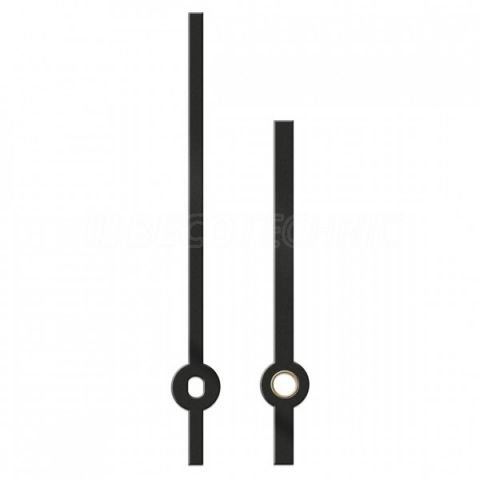 JUEGO AGUJAS MODERNAS 100 mm NEGRO