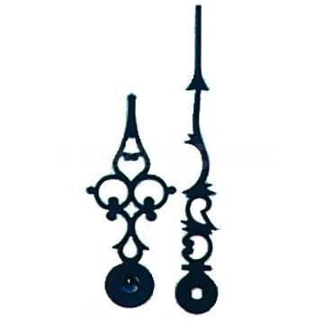 JUEGO DE AGUJAS CLASICO NEGRO 120 mm