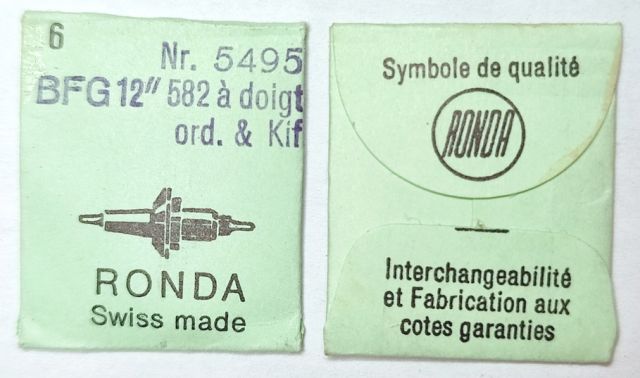 BFG 582 #723 / 6 PCS à doigt ord & Kif