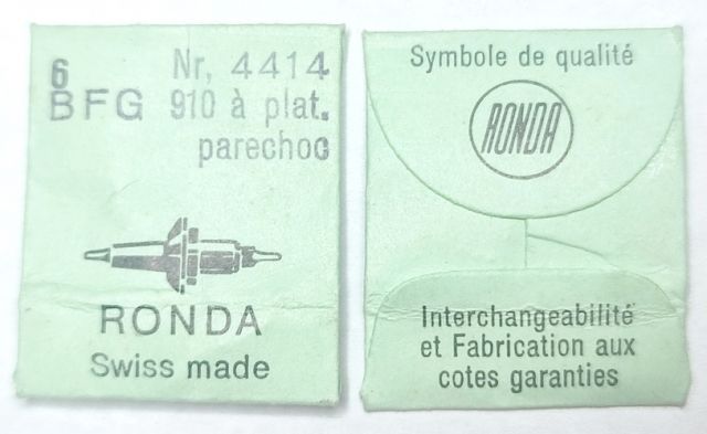 BFG 910 #723 / 6 PCS à plat. parechoc