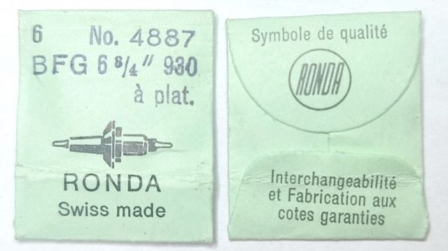 BFG 930 #723 / 6 PCS à plat