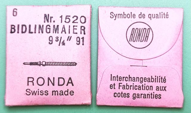 BIDLINGMAIER 91 #401 / 6 PCS