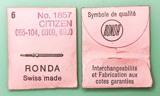CITIZEN 6600 #065-104 / 6 PCS