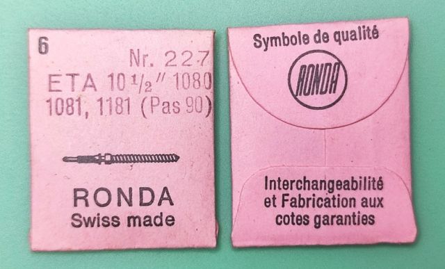 ETA 1080 #401 Ø 0.90 / 6 PCS