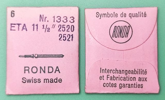 ETA 2520 #401 / 6 PCS