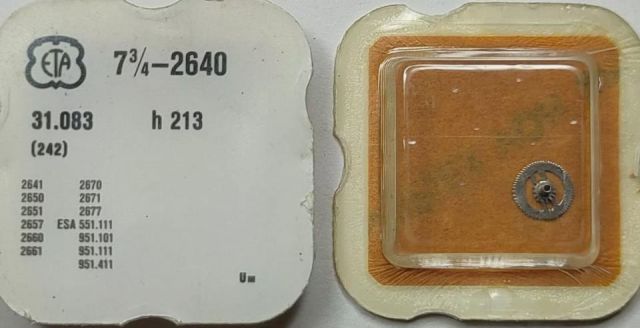 ETA 2640 #242 H = 213