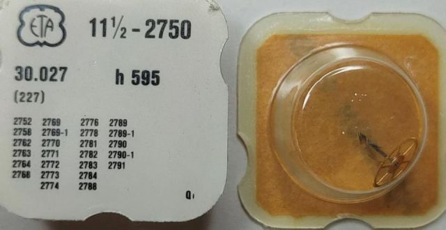 ETA 2750 #227 H 595