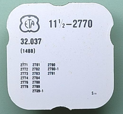 ETA 2770 #1488 