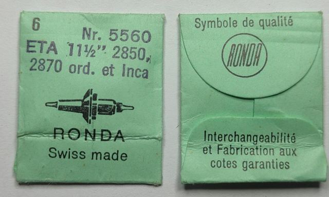 ETA GENERIC 2850 #723 ORD. ET INCA 6 PCS