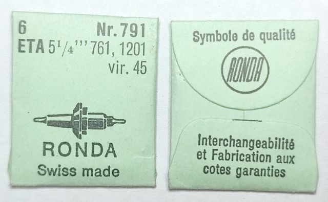 ETA 761 #723 / 6 PCS vir. 45