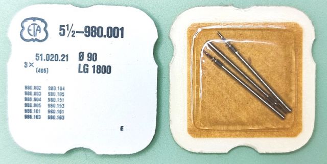 ETA 980.001 #405 Ø 0.90 / 3 PCS LG1800