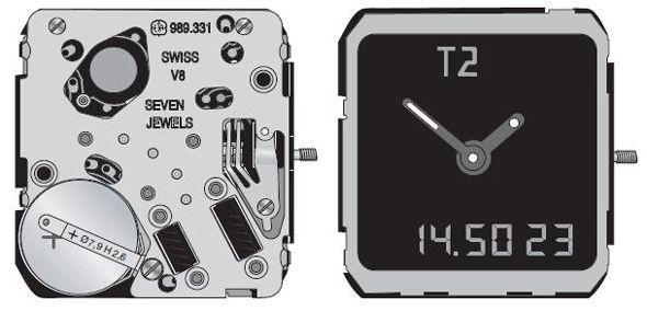 ETA 989.331.9 S/S 0H DISPLAY