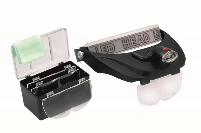 LUPA BINOCULAR LUZ Y JUEGO DE LUPAS