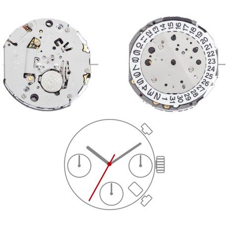 MIYOTA JS25 S/C D4 CHRONO