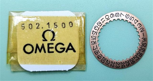 OMEGA 502-1500 CALENDARIO BOMBÉ DORÉ