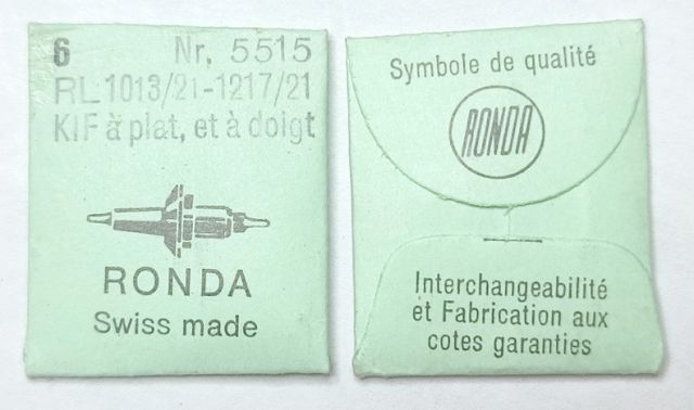 RONDA 1013/21 #723 / 6 PCS KIF à plat, et à doigt