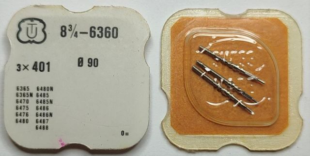 UNITAS 6360 #401 Ø 0.90 / 3 PCS