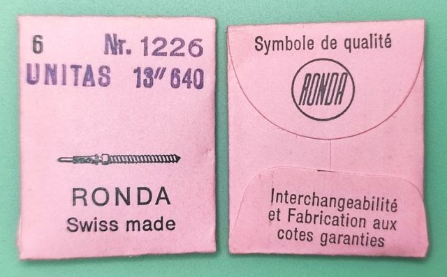 UNITAS 640 #401 / 6 PCS