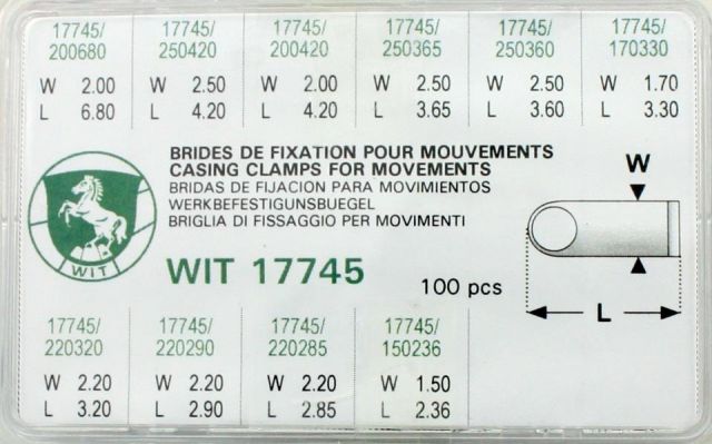 WIT 17745 BRIDAS DE FIJACION PARA MOVIMIENTOS