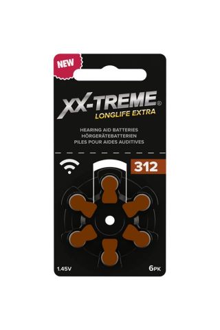 XX-TREM 312 HEARING AID BATTERY