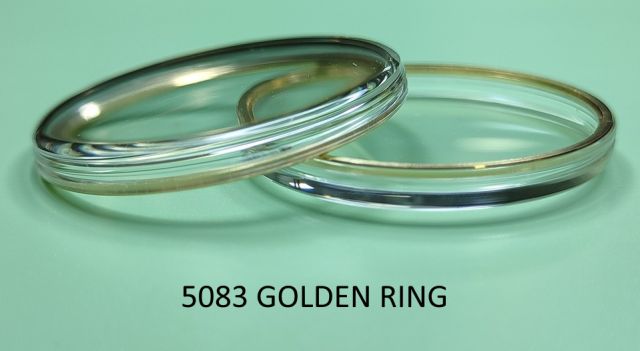 OMEGA GENERIC GLASS 5083 GOLD RING