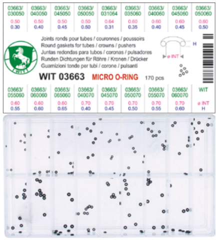 JUEGO DE JUNTAS MICRO O-RING 170 PCS