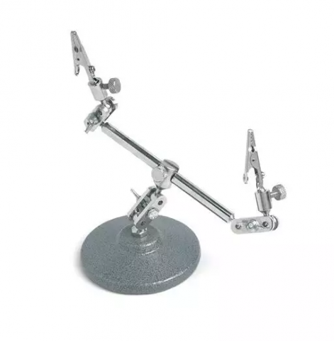 PINZA ARTICULADA DOBLE CON BASE PARA SOLDAR