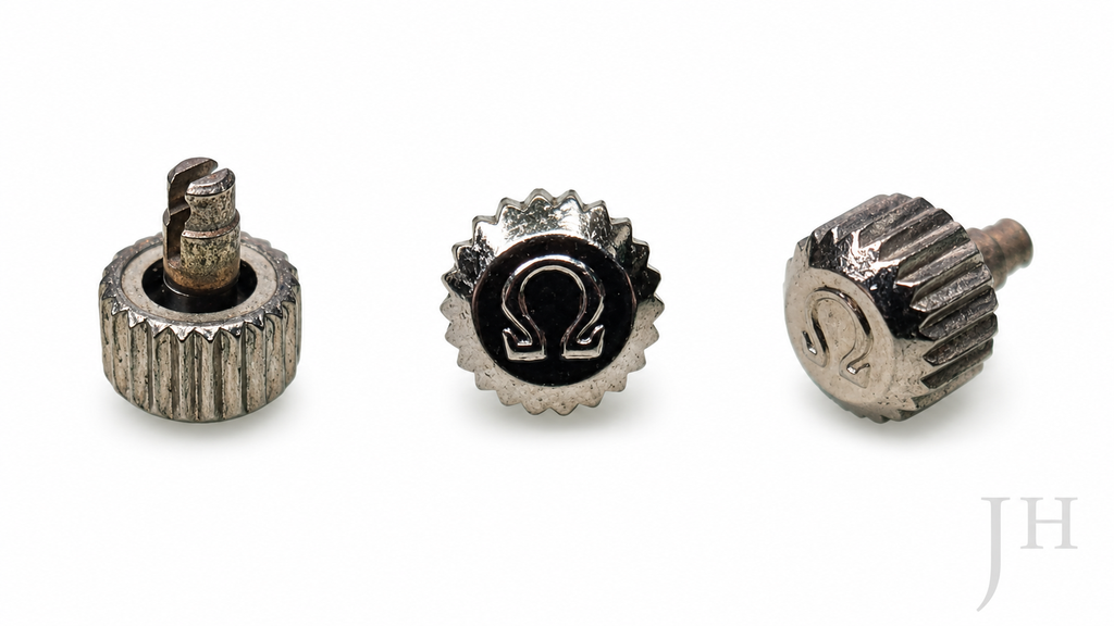 OMEGA ORIGINAL 069ST43045 CROWN STEEL BROCHE