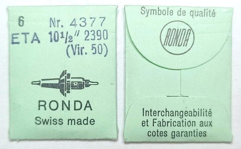 ETA 2390 #723 VIR. 50 / 6 PCS