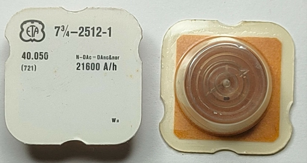 ETA 2512-1 #721 N-DAc=DAnc&nor 21600 A/h