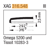 OMEGA GENERIC GLASS 5200 GOLD RING