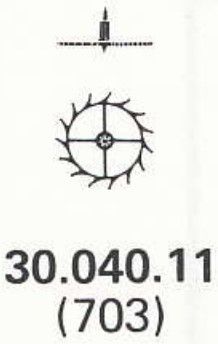 FHF 138.001-705 RUEDA DE ESCAPE / ESCAPE WHEEL