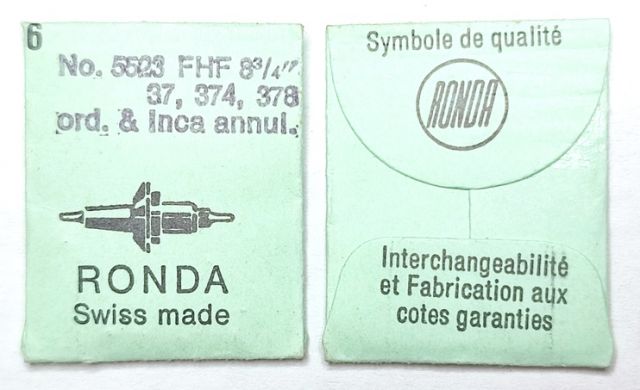 FHF 37 #723 / 6 PCS ORD. & INCA ANNUL.