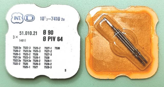 INT 7410 2e #401 Ø 0.90 / 3 PCS Ø PIV 64