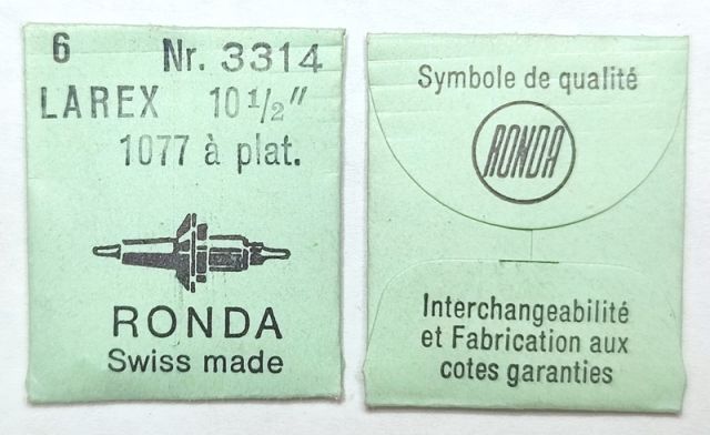 LAREX 1077 #723 / 6 PCS à plat.