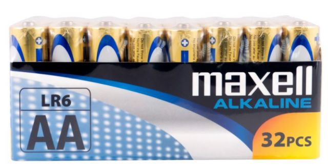 MAXELL LR06 (AA) PACK MULTIBLISTER 32 UNIDADES