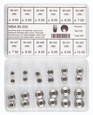 SURTIDO CORONAS HERMÉTICAS CAÑÓN CORTO 24 PCS