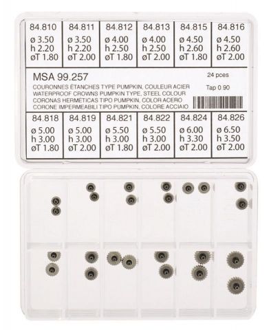 SURTIDO HERMÉTICAS PUMPKIN / ACERO / 24 PCS