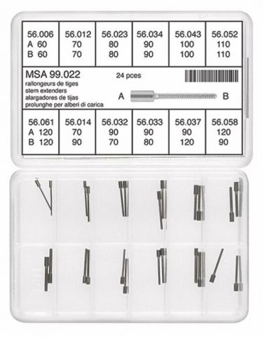 ASSORTMENT OF STEM EXTENDERS 24 PCS