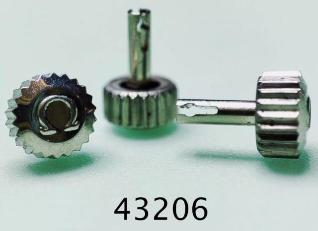 OMEGA ORIGINAL 069ST43206 STEEL CROWN BROCHE