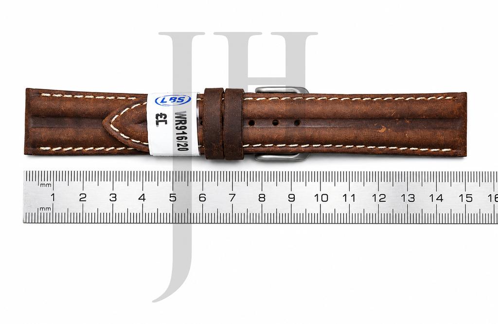 LBS WR916/20 - 20 mm Strap Brown water resistant
