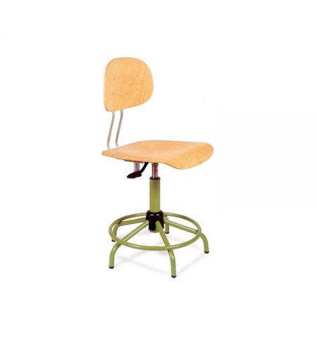 [00089] SILLA DE TRABAJO M2 52/65 CM MADERA/GAS CON ARO